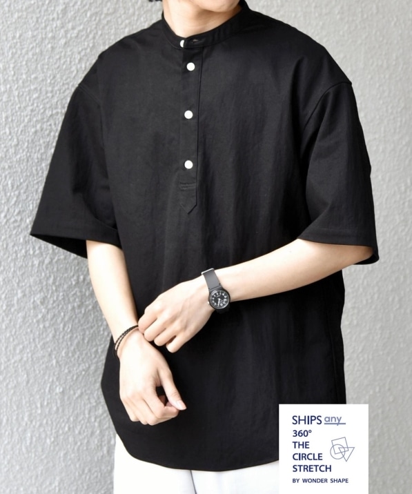 SHIPS any:�q�ڐG�⊴/�X�g���b�`�r360° THE CIRCLE STRETCH ���l�� �~�b�N�X �o���h�J���[ �v���I�[�o�[ �V���c(�Z�b�g�A�b�v�Ή�)��