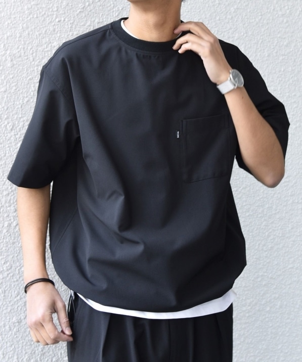 SHIPS any:〈吸水速乾〉Rapidry クルーネック スピンドル ポケット T