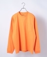 SHIPS any: "COTTON USA" ヘビーウェイト ポケット 長袖 Tシャツ (ロンT) オレンジ