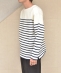 SHIPS any: STANDARD COTTON USA ボートネック ボーダー ロンT◇