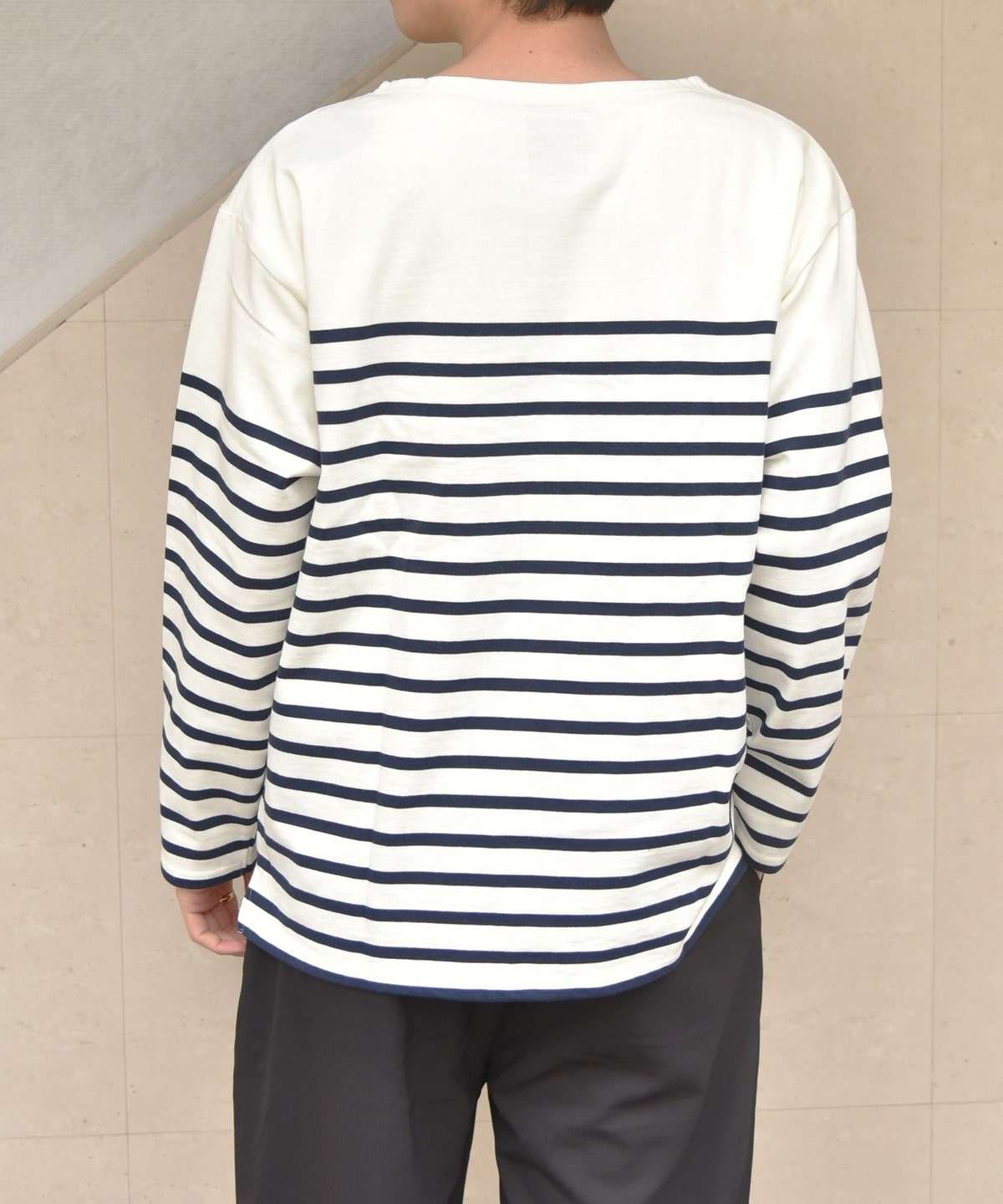 SHIPS any Standard: “COTTON USA” ボートネック ボーダー ロンT◇: T 