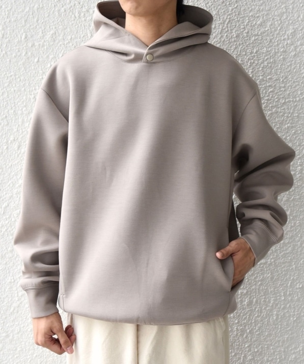 SHIPS any: カラー ダンボール スナップ プルオーバー パーカー