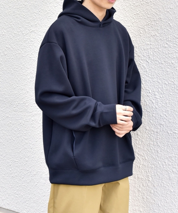 SHIPS any: カラー ダンボール スナップ プルオーバー パーカー 26AW