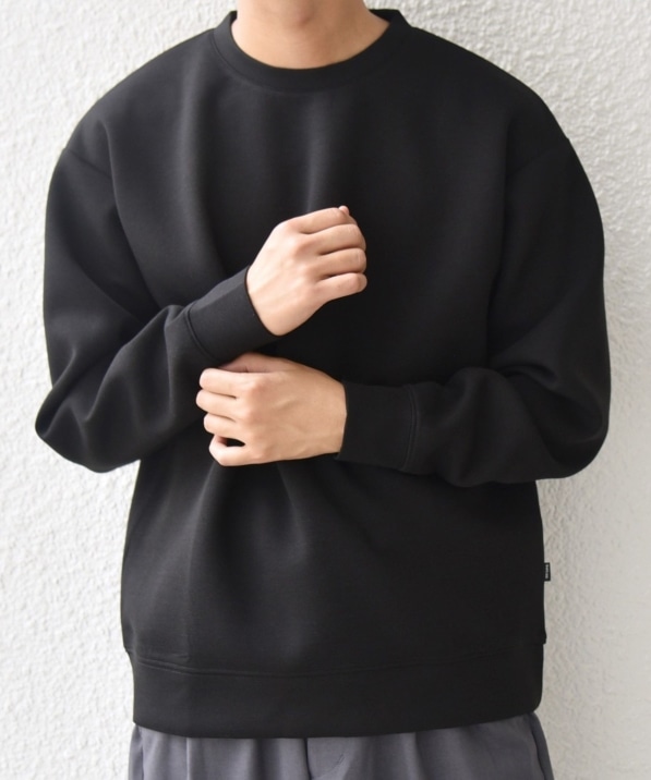 SHIPS any:〈洗濯機可能〉カラー ダンボール クルーネック プル