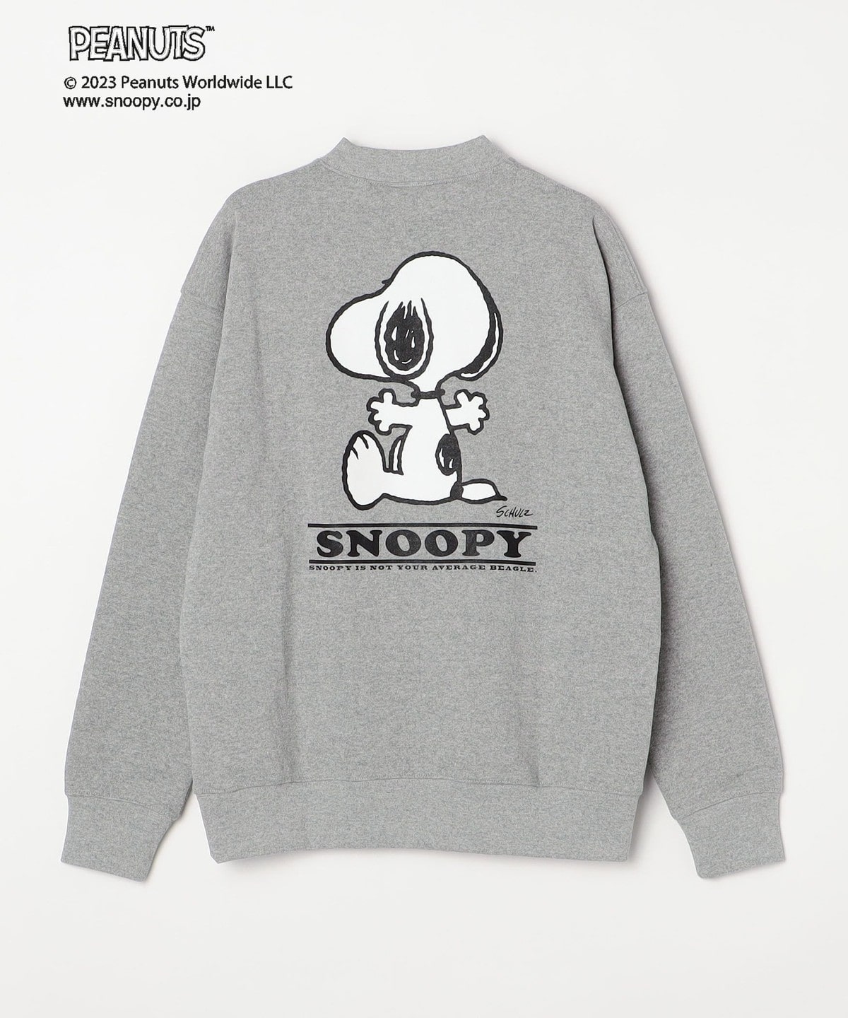 SHIPS any: SNOOPY コラボ ワンポイント バックプリント スウェット 