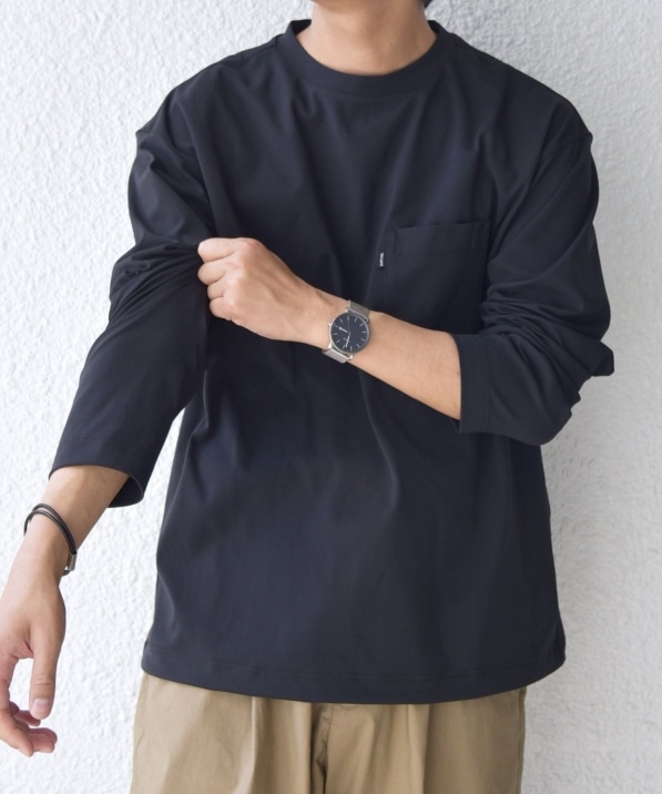 SHIPS any: SORONA(R) ストレッチ ジャージー スピンドル ポケット T