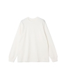 Hanes:T-SHIRTS SHIRO �N���[�l�b�N �p�b�N �����O�X���[�u T�V���c�i�z���C�g�j26AW �z���C�g
