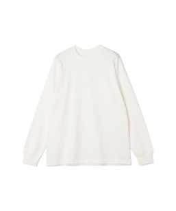 Hanes:T-SHIRTS SHIRO �N���[�l�b�N �p�b�N �����O�X���[�u T�V���c�i�z���C�g�j26AW