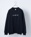 【SHIPS any別注】THE KNITS: <ユニセックス>カレッジ プリント 裏毛 スウェット◇