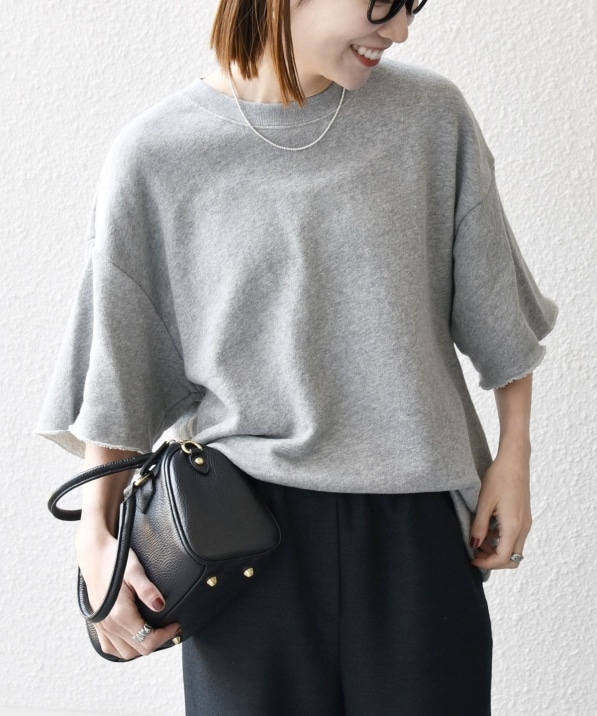 SHIPS any: ドライタッチ 吊り裏毛 ヴィンテージライク スウェット T