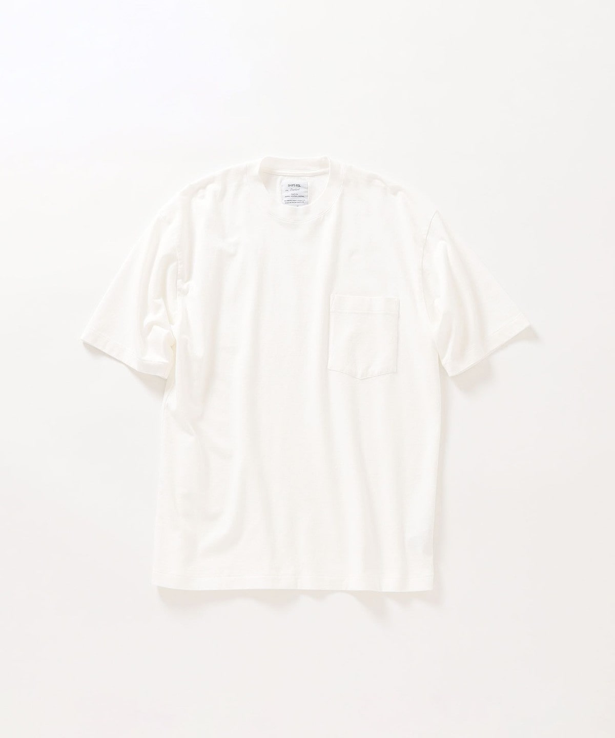SHIPS any: STANDARD 日本製 クルーネック Tシャツ＜MENS＞ オフホワイト