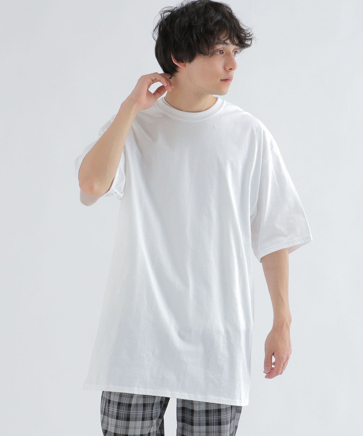 【WEB限定】PORT&COMPANY: ユニセックス ロング丈 ESSENTIAL Tシャツ◇ ホワイト