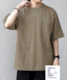 SHIPS any:〈接触冷感/ストレッチ〉360° THE CIRCLE STRETCH リネン