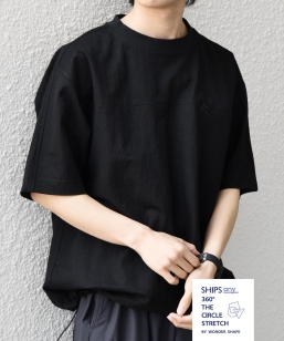 SHIPS any:�q�ڐG�⊴/�X�g���b�`�r360° THE CIRCLE STRETCH ���l�� �~�b�N�X �X�s���h�� T�V���c(�Z�b�g�A�b�v�Ή�)��