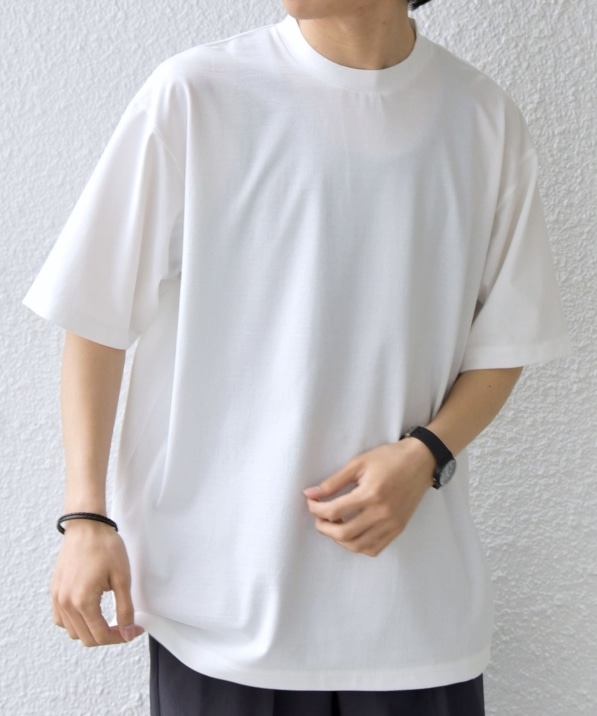 SHIPS any:〈洗濯機可能〉JAPAN MADE ライト ペーパー クルーネック T