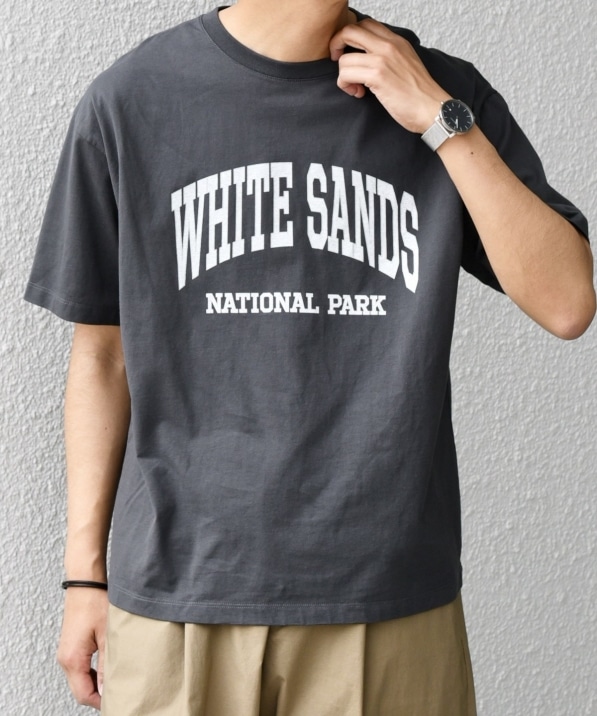 SHIPS any: NATIONAL PARK ヴィンテージライク プリント Tシャツ