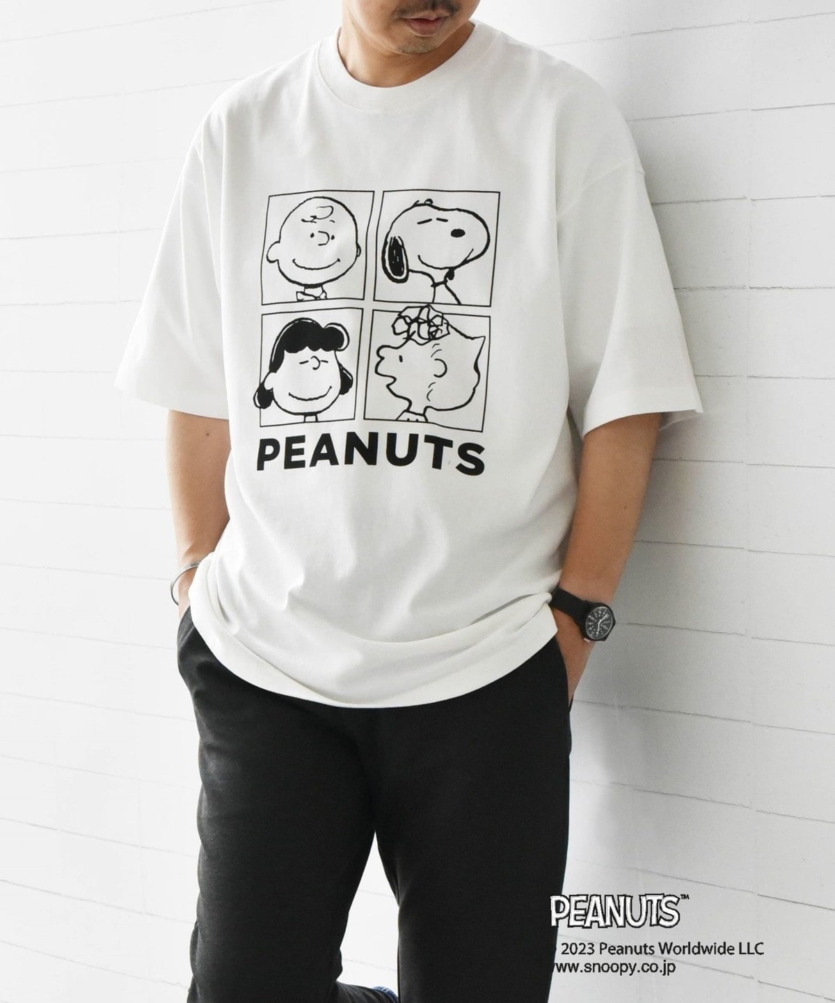 SHIPS any: SNOOPY コラボ プリント Tシャツ: Tシャツ/カットソー