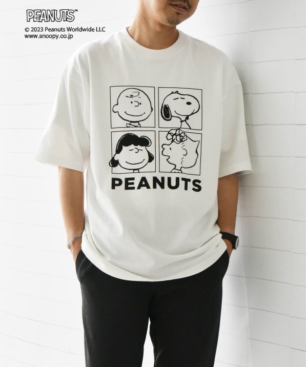 SHIPS any: SNOOPY コラボ プリント Tシャツ: Tシャツ/カットソー ...
