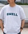 SHIPS any: SWIM ロゴ Tシャツ ライトグレー