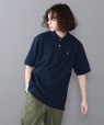 【SHIPS any別注】Munsingwear: ベーシック ポロシャツ◇ ネイビー