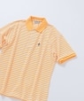 【SHIPS any別注】Munsingwear: ビック ポロシャツ ボーダー 半袖 22SS◇ オレンジ