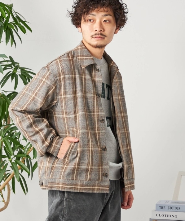 steven alan)check short brouson 着画あり - ブルゾン