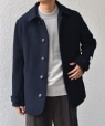PURE WOOL MELTON �V���O�� P�R�[�g 26AW�� �l�C�r�[�n