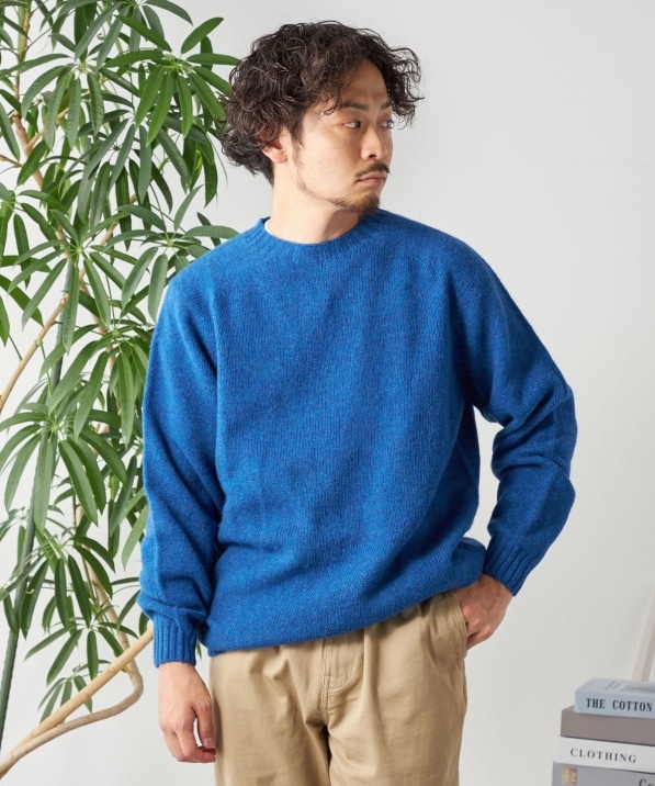 新品 Jamieson's × OUUR✨シェットランドウール ポケットニット