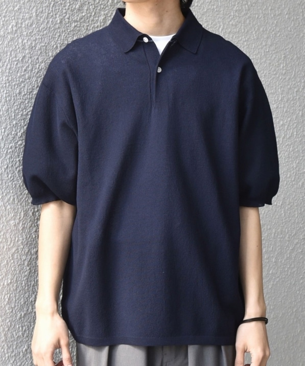 SHIPS any:〈手洗い可能〉TEXBRID(R) ドライタッチ サマー ニット 半袖