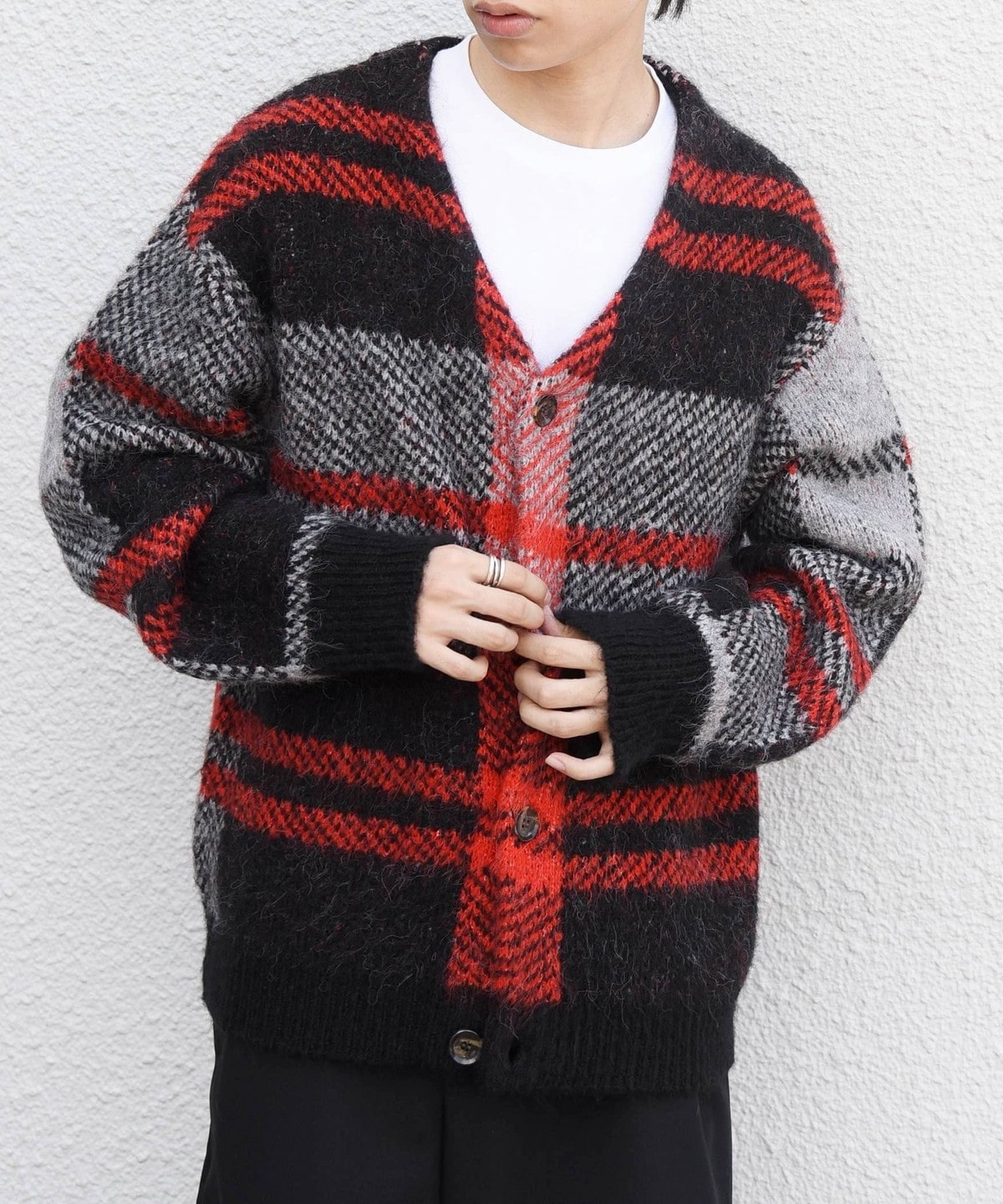 手洗い可能〉アルパカ ミックス シャギー ニット カーディガン 26AW