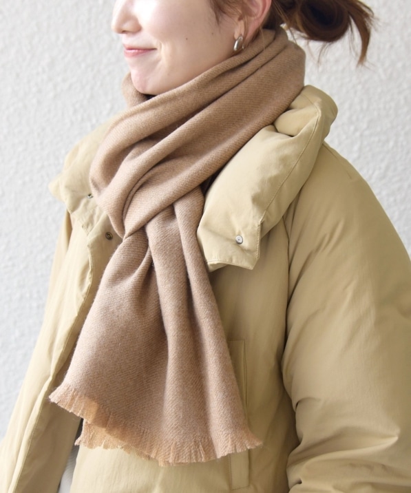 SHIPS メンズ ロングストール SHIPS ストール マフラー SHIPS: コットン/リネン パターン