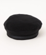 【POPEY掲載】SHIPS any×MORDECHAI RUBINSTEIN: POLARTEC フリース ベレー帽◇ ブラック