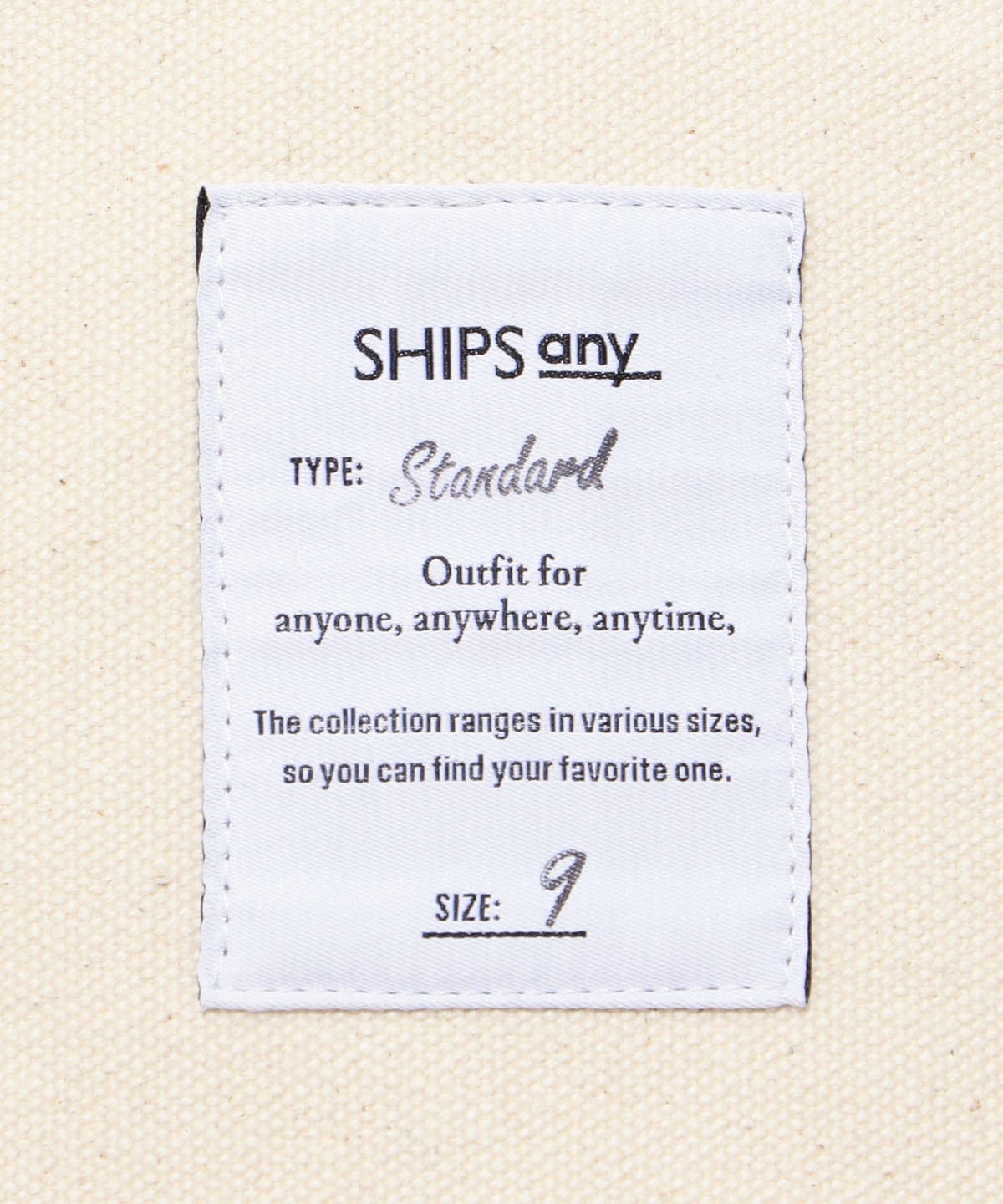 SHIPS any: STANDARD キャンバス トートバッグ XL: バッグ SHIPS 公式