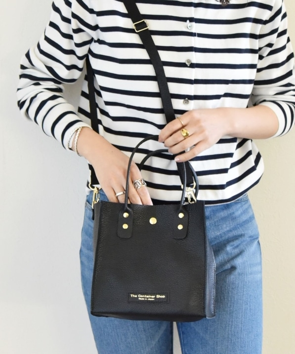 Ships Any別注 The Container Shop 22ss スクエア 2way レザー ショルダー バッグ M バッグ Ships 公式サイト 株式会社シップス