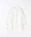 SHIPS any:〈洗濯機可能〉リネン スタンドカラー ポケット シャツ 23SS