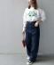 【SHIPS any別注】THE KNiTS: ロゴ ビッグ TEE