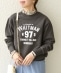 【SHIPS any別注】THE KNiTS: WHITMAN ロゴ プリント & 刺繍 スウェット