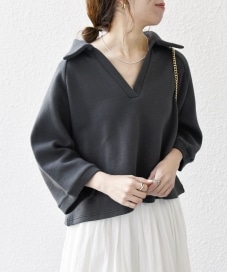 SHIPS any:〈手洗い可能〉シアー リンクス タートルネック