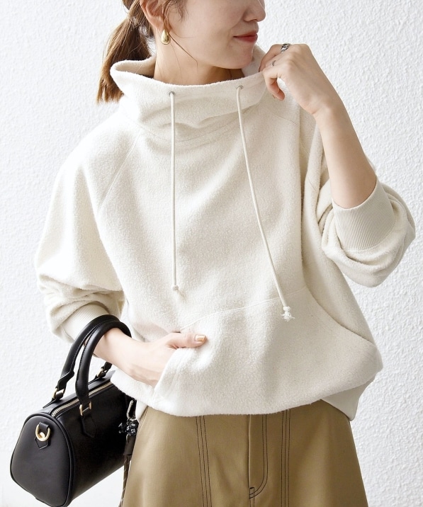 SHIPS any:〈洗濯機可能〉フリース ライク ハイネック プル