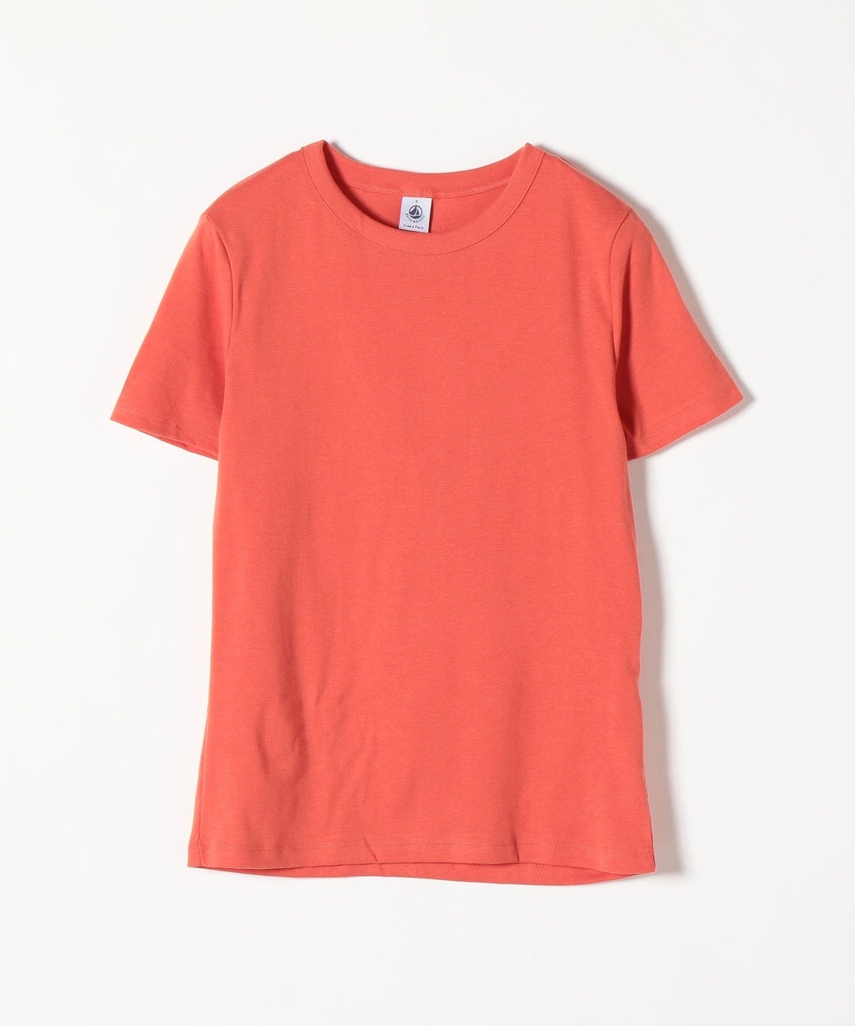 PETIT BATEAU：ショートスリーブコットン Tシャツ オレンジ