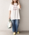 SHIPS any: エスプリ ロゴ Tシャツ