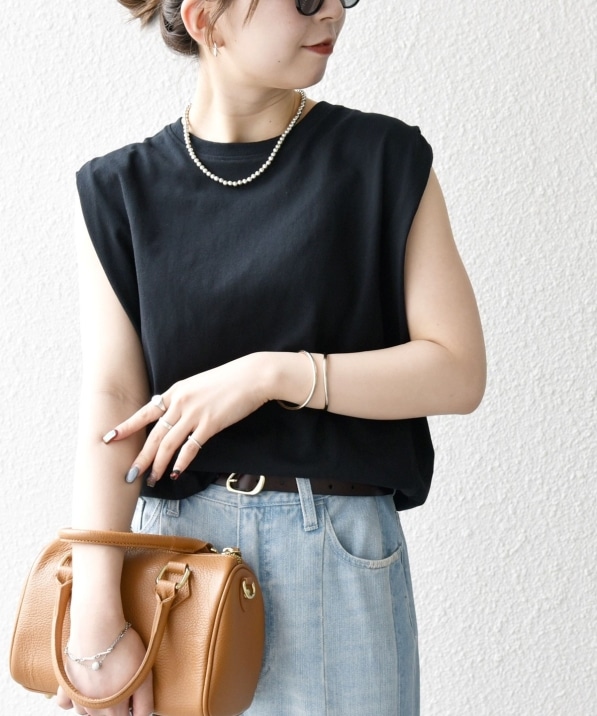 SHIPS any:〈抗菌防臭/洗濯機可能〉USAコットン ラウンドヘム