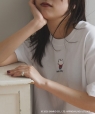 Hello Kitty × SHIPS any: �n���[�L�e�B �v�����g TEE �z���C�g�n1