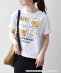LITTLE TWIN STARS × SHIPS any: ���g���c�C���X�^�[�Y �v�����g TEE