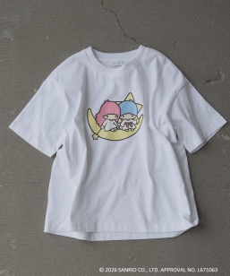 LITTLE TWIN STARS × SHIPS any: ���g���c�C���X�^�[�Y �v�����g TEE