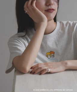 LITTLE TWIN STARS × SHIPS any: ���g���c�C���X�^�[�Y �v�����g TEE