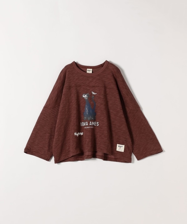 Collegiate Pacific:〈洗濯機可能〉クロップド フットボール TEE