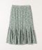 SHIPS any:〈洗濯機可能〉パネル パターン ギャザー スカート