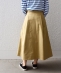 SHIPS any:〈洗濯機可能〉チノ グルカ タック スカート