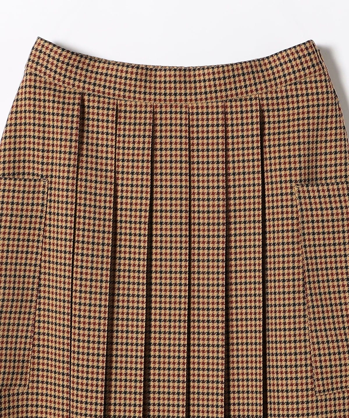 SHIPS any:〈洗濯機可能〉ブロック チェック ポケット スカート
